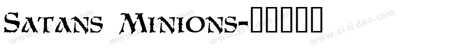 Satans Minions字体转换